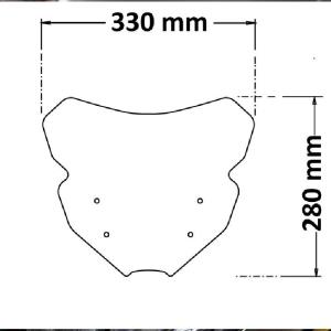 Parabrisas alto ahumado oscuro YAMAHA mt09sp 21-23 Â· 3